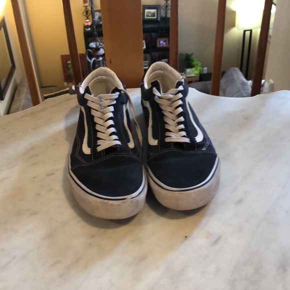 Navy Blue Old Skool Vans - Picture 3 of 10